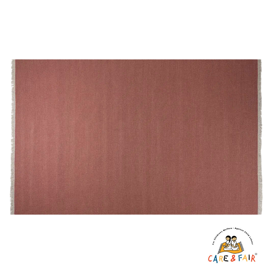 Regnbue - Uldgulvtæppe - 100% Uld - Light Terracotta II (den lyse model) - novamøbler