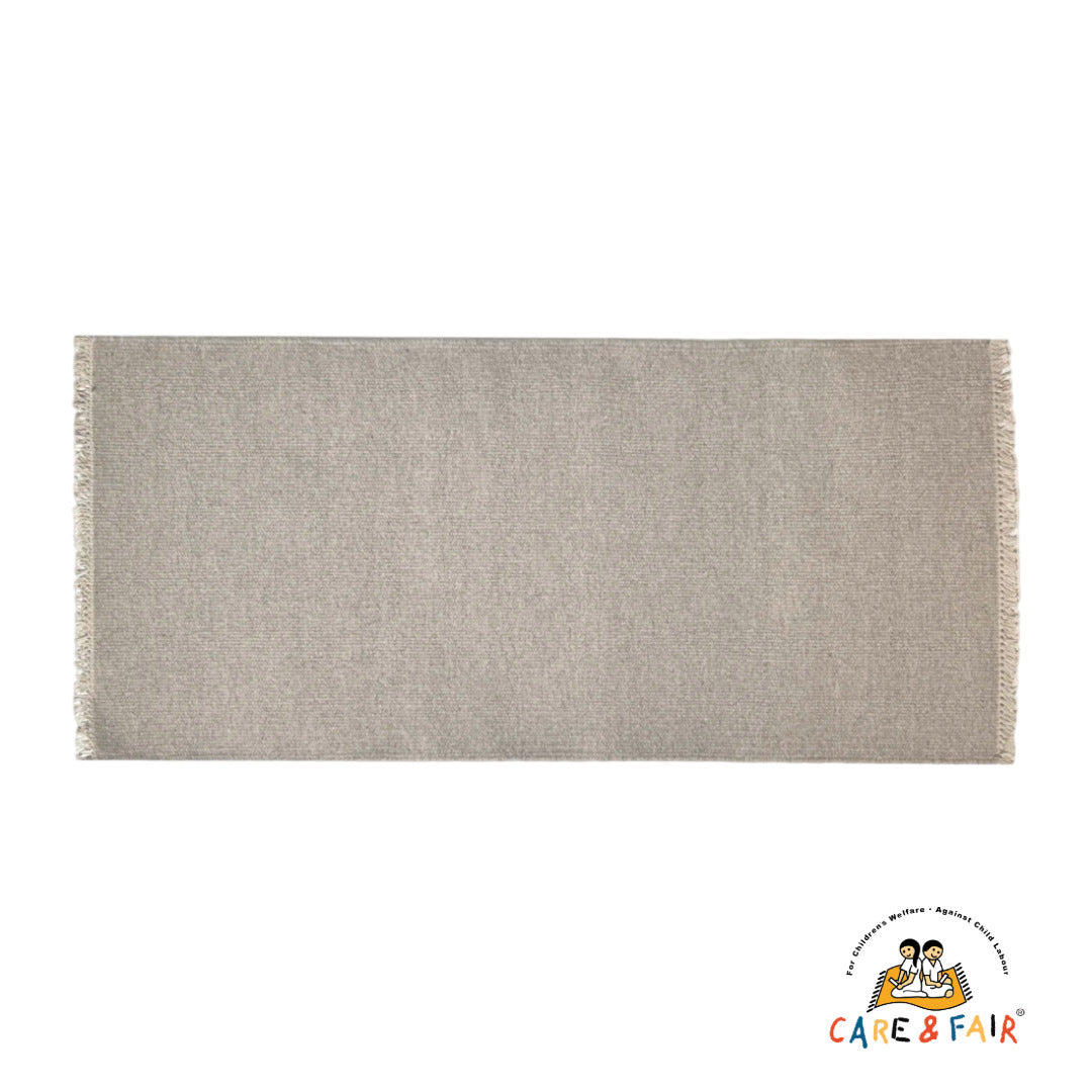 Regnbue - Gulvløber - 100% Uld - Medium Grey - novamøbler
