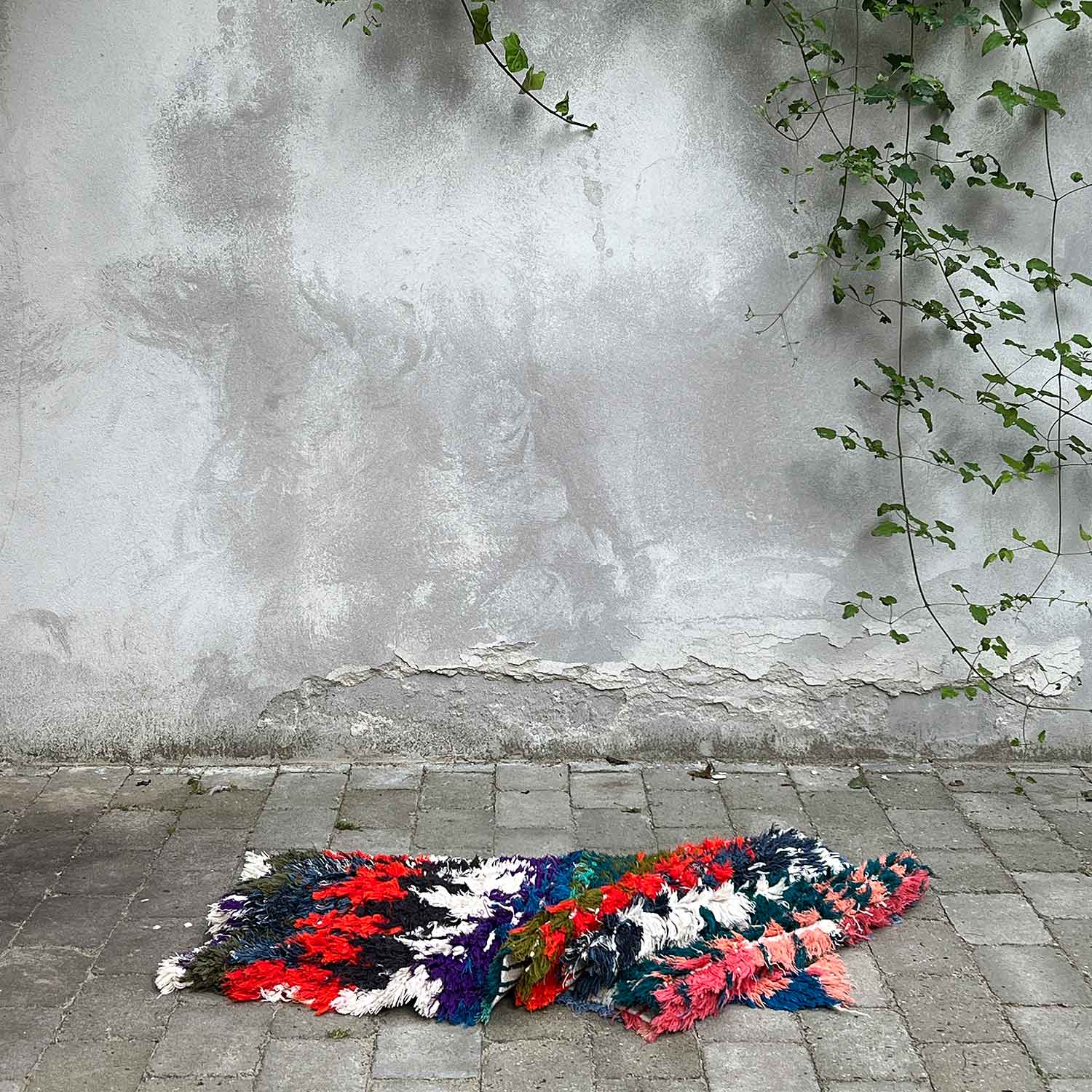 Marokkansk tæppe - Boucheroite - 187x65 cm - novamøbler