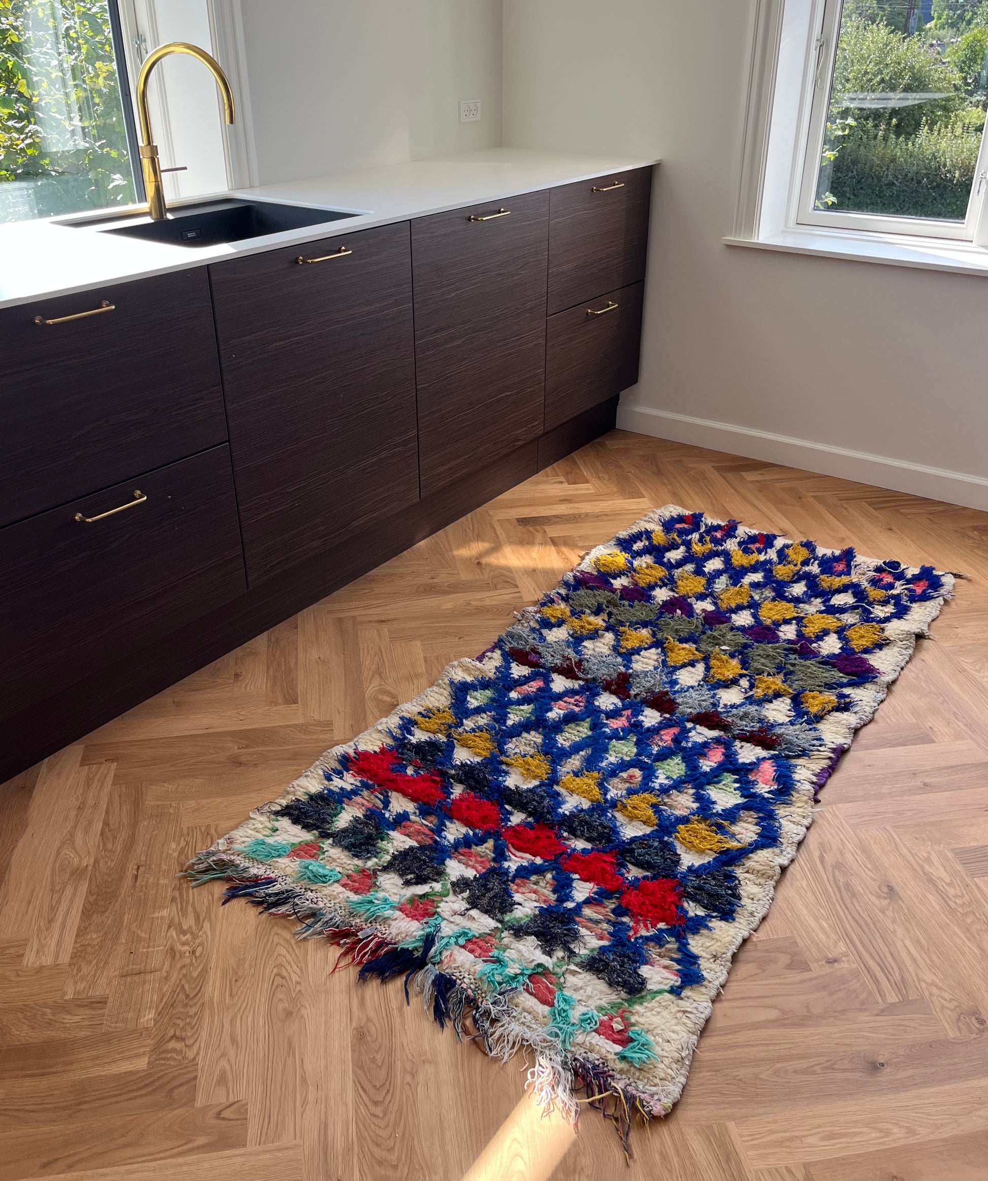 Marokkansk tæppe - Boucheroite - 180x82 cm - novamøbler