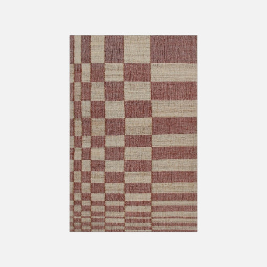 Willow - Gulvtæppe - Jute - Pink - novamøbler