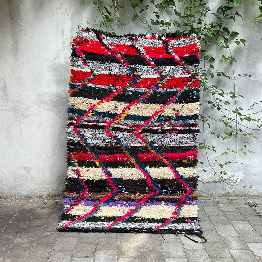 Marokkansk tæppe - Boucheroite - 160x97 cm - novamøbler