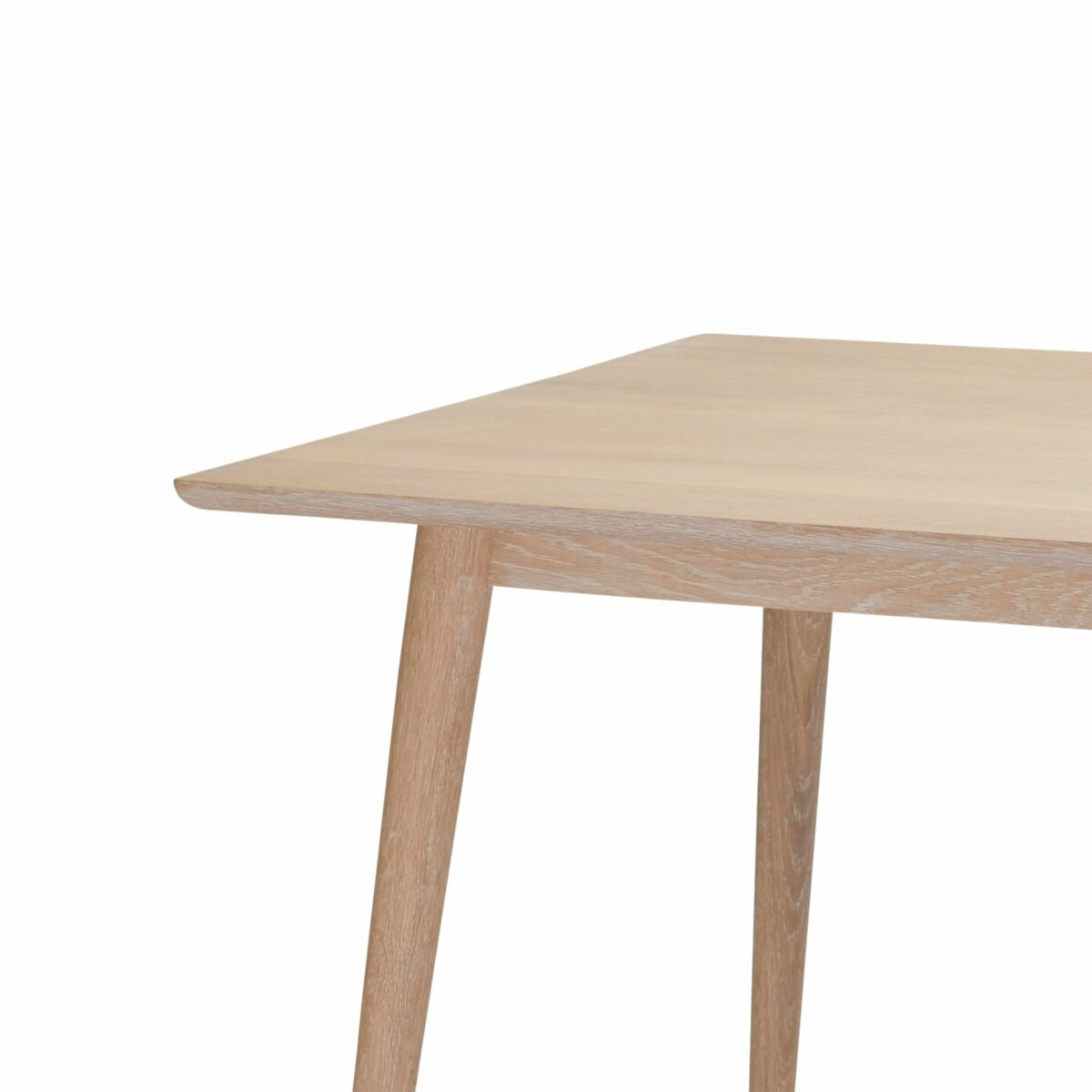 Spisebord i massiv, hvidolieret eg - C008 - novamøbler
