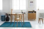 Skrivebord med enkel skuffe - C007 - Egetræ - novamøbler
