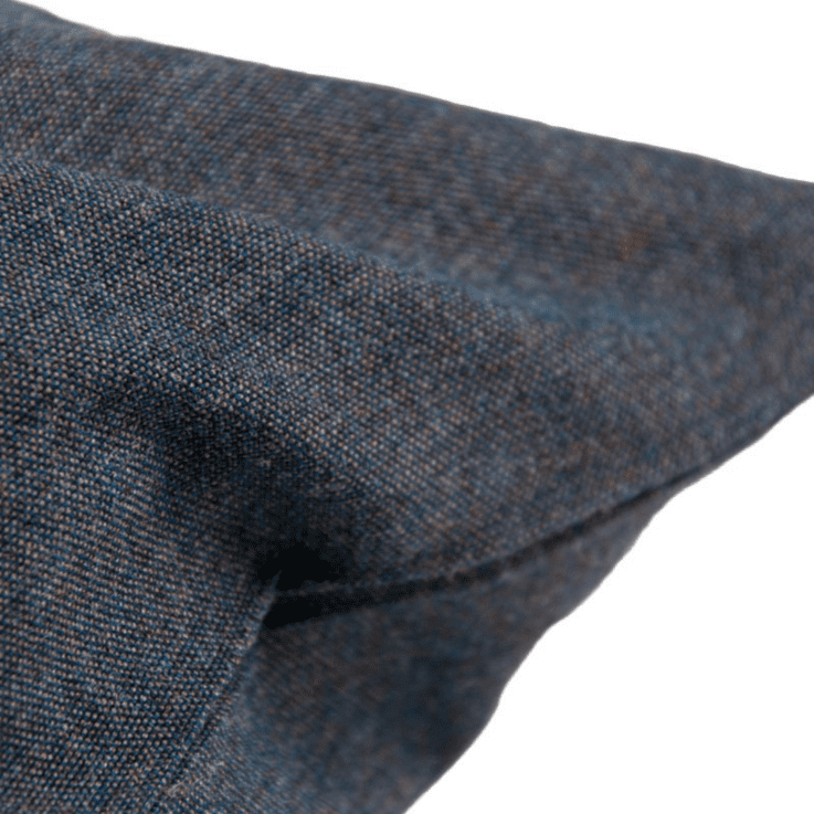 Pude - mørkeblåt uld - 40x60 cm. - novamøbler