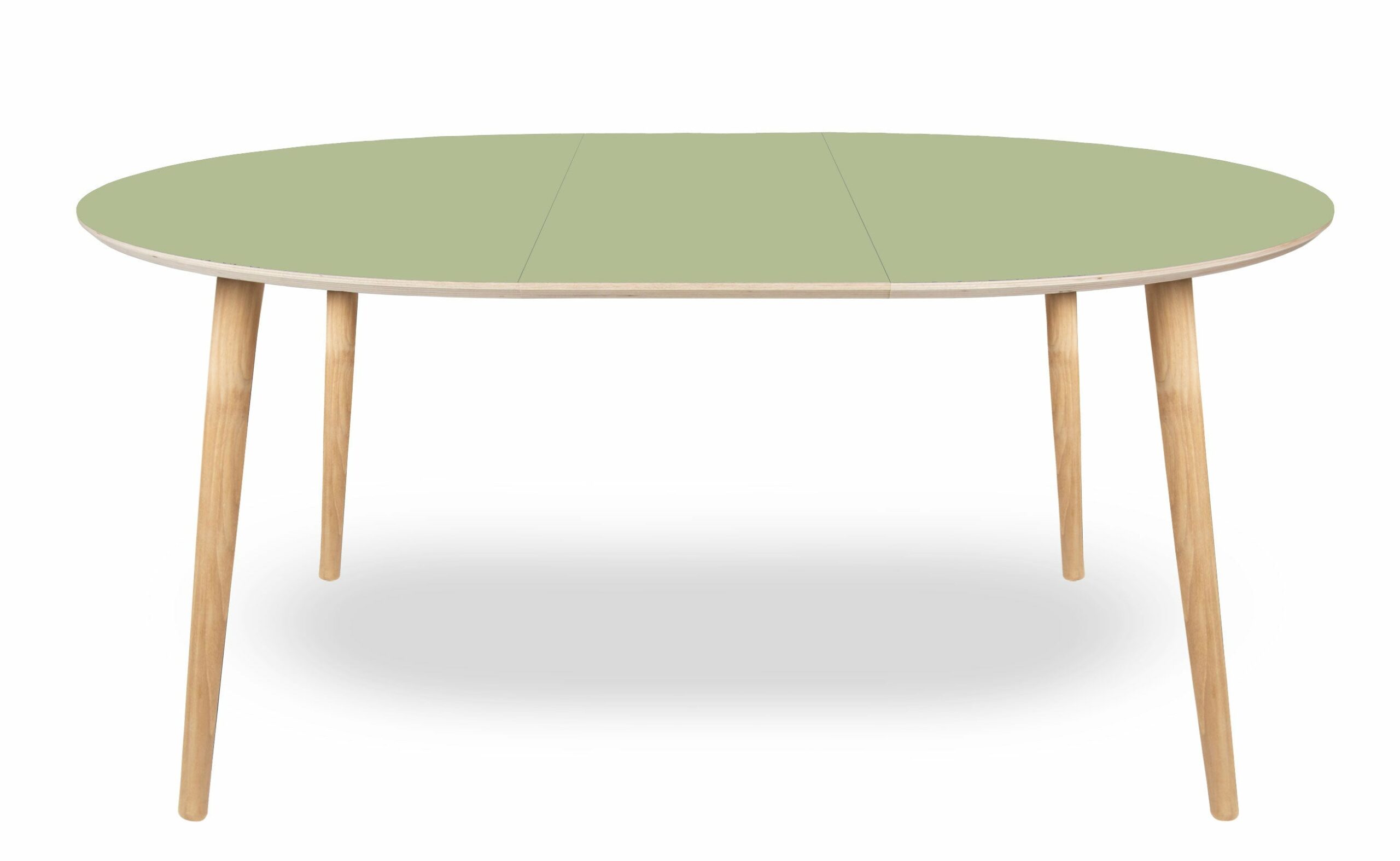 Rundt Linoleumsbord med tillægsplader - novamøbler
