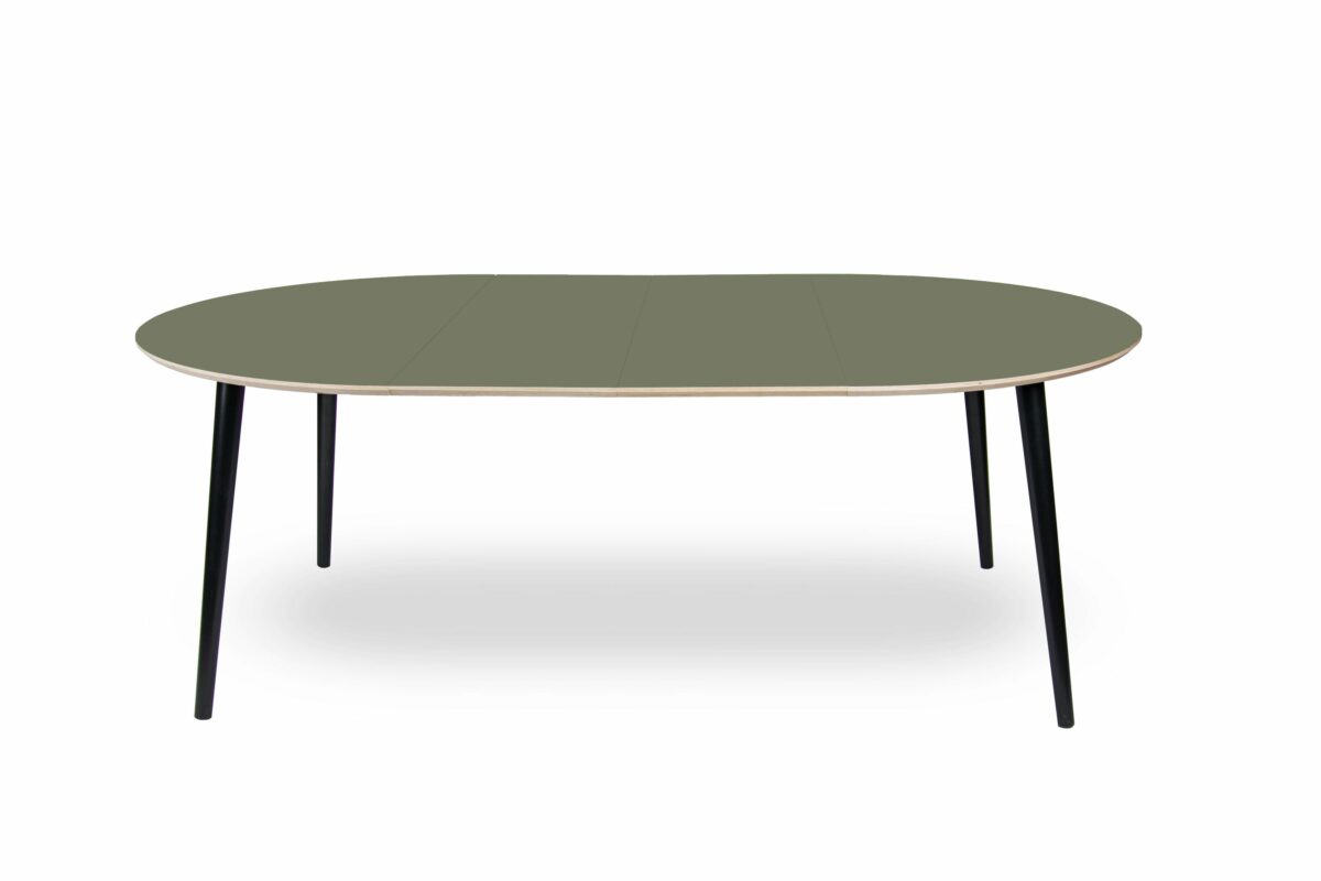 Rundt Linoleumsbord med tillægsplader - novamøbler