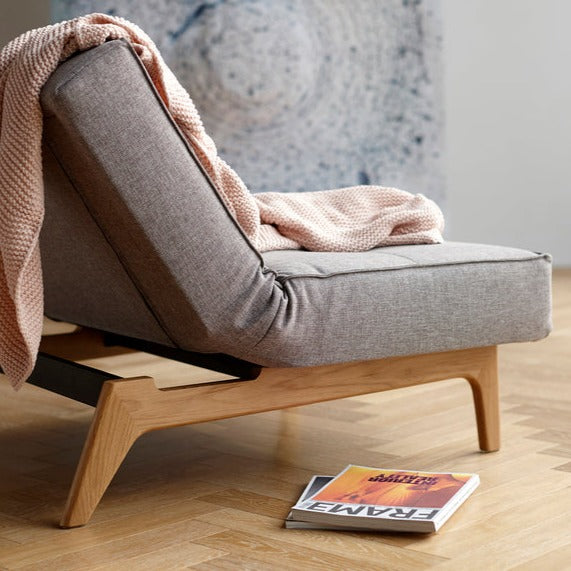 Sofa - Splitback Eik sovesofa - frit farvevalg - novamøbler