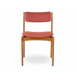 Vintage, Erich Buch, stol, spisebordsstol, stof, betræk, træ