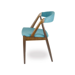 Vintage, Kai Kristiansen, Palisander, stol, spisebordsstol, træ, stof, betræk