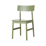 woud pause dining chair, woud, stol, spisebordsstol, træ, egetræ, eg, læder, brun, sort, hvidpigmenteret egetræ, olieret egetræ, grøn, grå, lys