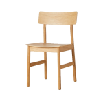 woud pause dining chair, woud, stol, spisebordsstol, træ, egetræ, eg, læder, brun, sort, hvidpigmenteret egetræ, olieret egetræ, grøn, grå, lys