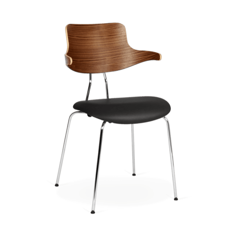 Spisebordsstol - VL118 - Valnød & Læder - novamøbler