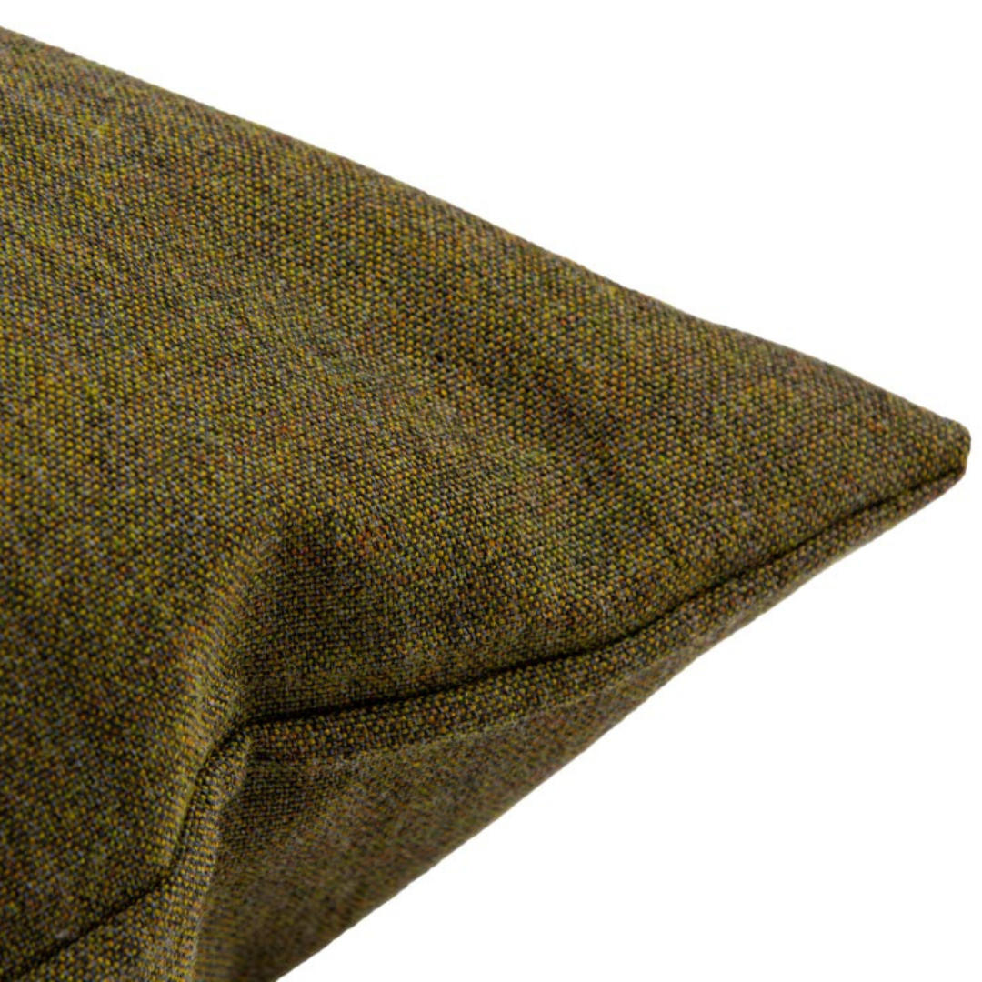 Pude - mosgrønt uld - 50x50 cm. - novamøbler