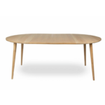 spisebord, rundt bord, rundt spisebord, teaktræsbord, egetræsbord,