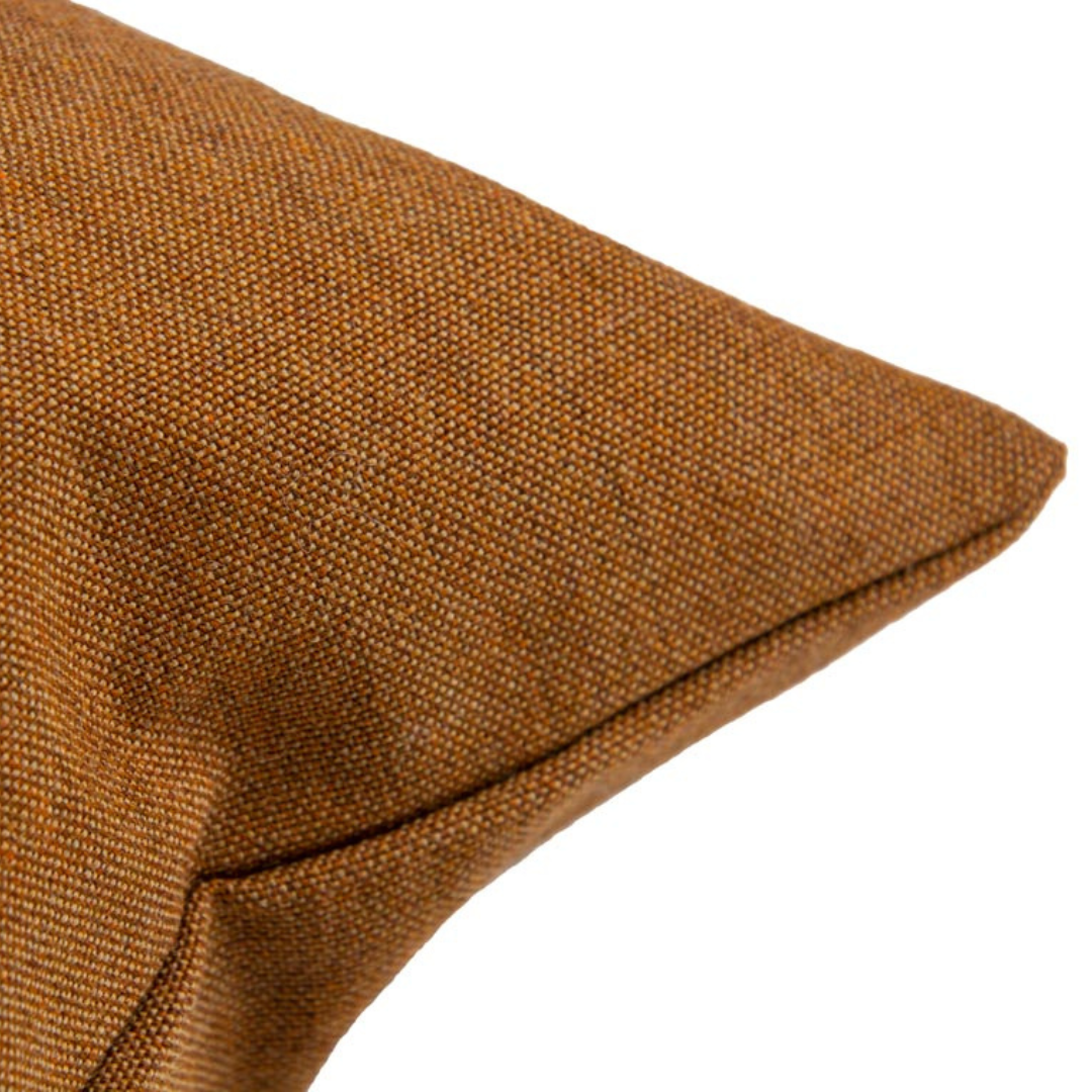 Pude - okker brunt uld - 40x60 cm. - novamøbler