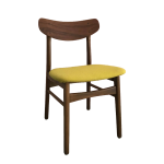Vintage, Farstrup Møbelfabrik, stol, spisebordsstol, træ, stof, betræk