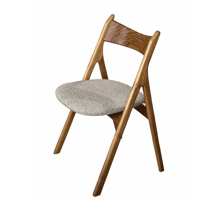 spisebordsstol, teaktræ, stol med stofsæde, by sol, teaktræsstol